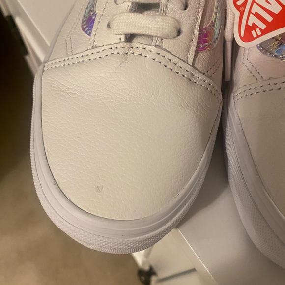 VANS WHITE LEATHER RUNNERS - Picture 6 of 6